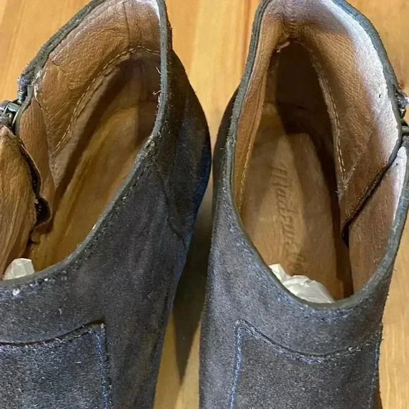 Madewell Leather Ankle Boots Brenner Brown Suede Classic - Picture 12 of 15